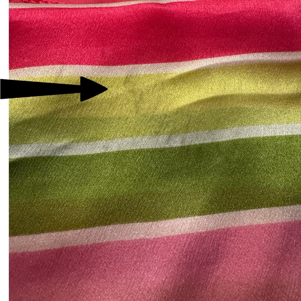 Vintage Harve Benard Striped Silk Scarf - Picture 4 of 5